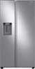 Samsung - 27.4 cu. ft. Side-by-Side Refrigerator with Large Capacity - Stainless Steel-Front_Standard 