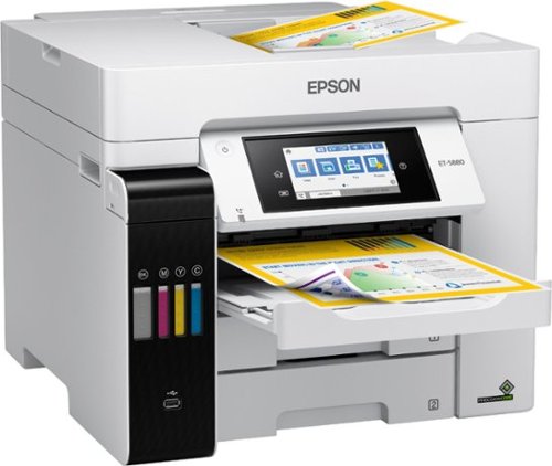 Epson - EcoTank Pro ET-5880 Wireless All-In-One Inkjet Printer with PCL Support - White