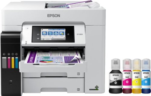 Epson - EcoTank Pro ET-5850 Wireless All-In-One Inkjet Printer - White