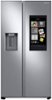 Samsung - 26.7 cu. ft. Side-by-Side Smart Refrigerator with 21.5" Touch-Screen Family Hub - Stainless Steel-Front_Standard 