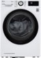 LG - 4.2 Cu. Ft. Stackable Smart Electric Dryer with Dual Inverter HeatPump - White-Front_Standard