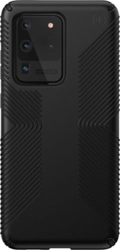 Speck - Presidio Grip Case for Samsung Galaxy S20 Ultra 5G - Black/Black