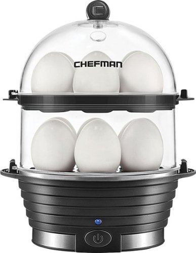 Chefman Electric Double Decker Egg Cooker - Black
