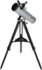 Celestron - Starsense Explorer DX 130AZ Smartphone App-Enabled Newtonian Reflector Telescope - Silver/Black-Angle_Standard
