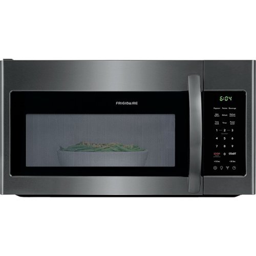 Frigidaire - 1.8 Cu. Ft. Over-the-Range Microwave - Black stainless steel