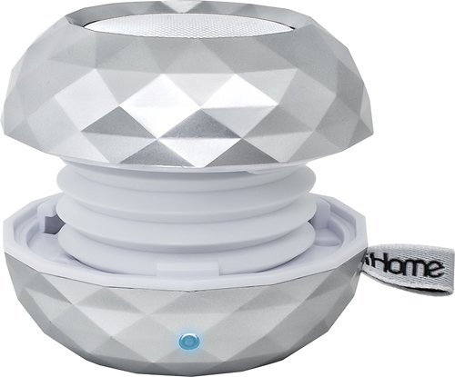  iHome - Color-Changing Rechargeable Bluetooth Mini Speaker System - Silver