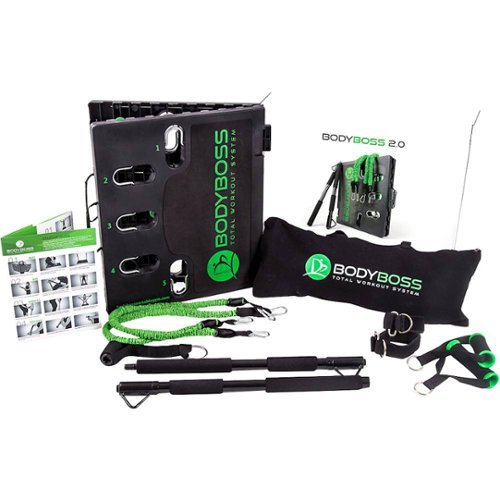 BodyBoss - Home Gym 2.0 Full Portable Gym Home Workout System - Green-Front_Standard 
