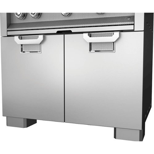 Caster Covers for Hestan Outdoor Grills - Stainless Steel-Angle_Standard 