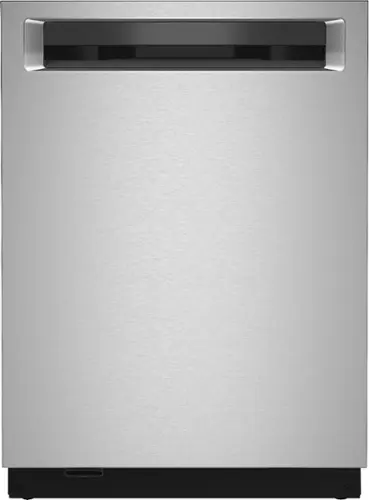 Front. KitchenAid - 24" Top Control Built-In Stainless Steel Tub Dishwasher with 3rd Rack, Ultra-Bright LED Lighting, 44dBA - Stainless steel.