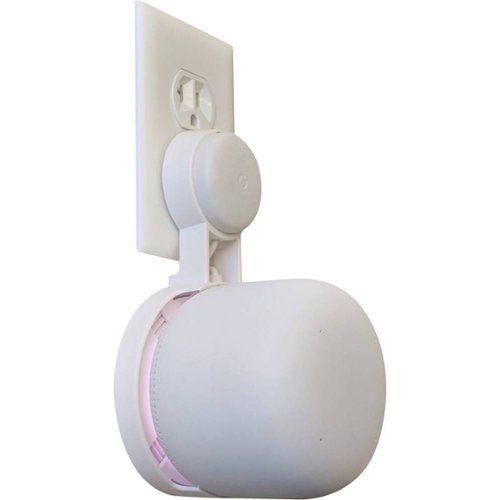 Mount Genie - The Point Outlet Mount for Google Nest Wi-Fi Add-On Points - White