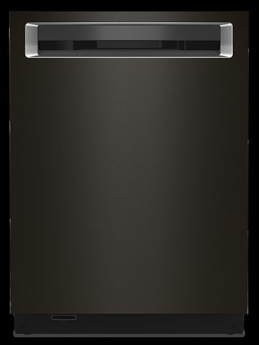 KitchenAid - Top Control Built-In Dishwasher with Stainless Steel Tub, FreeFlex Third Rack, LED Interior Lighting, 44dBA - Black Stainless Steel