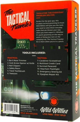 Wild Willies The Tactical Traveler Kit - Black/Orange BUY IN EUROPE