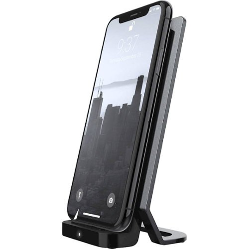 Raptic Vertical 10W Wireless Charging Pad for iPhone/Android - Black WORLDWIDE DELIVERY