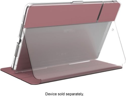 Speck Balance Folio Case for Apple iPad 10.2 (7th, 8th, & 9th Gen 2021) - Rose Gold Woven Metallic/Clear GLOBAL SHIPPING