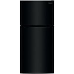 Frigidaire - 20 Cu. Ft. Top-Freezer Refrigerator - Black - Front_Standard