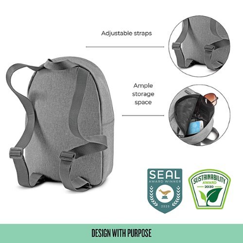 Solo New York Recycled Re:vive Mini Backpack - Gray GLOBAL SHIPPING