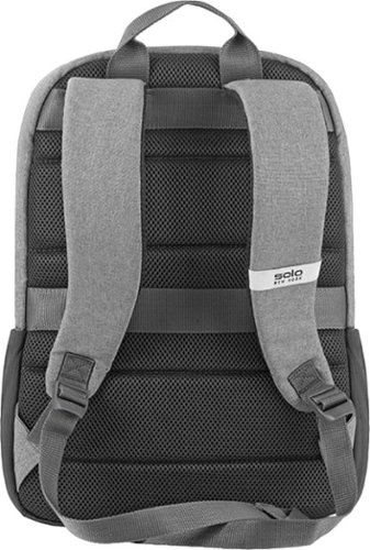 Solo New York Recycled Re:Cover 15.6 Laptop Backpack - Heathered Gray GLOBAL SHIPPING