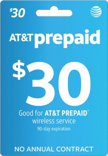 AT&T - $30 Prepaid Card - Blue-Front_Standard 