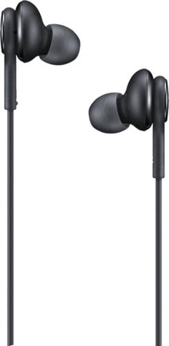 Samsung - EO-IC100 Wired In-Ear Headphones - Black-Front_Standard