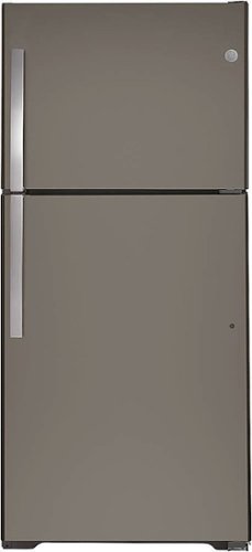 GE - 19.2 Cu. Ft. Top-Freezer Refrigerator - Slate