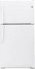 GE - 21.9 Cu. Ft. Top-Freezer Refrigerator - White-Front_Standard