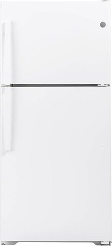 GE - 19.2 Cu. Ft. Top-Freezer Refrigerator - White