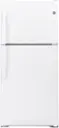 Front. GE - 19.2 Cu. Ft. Top-Freezer Refrigerator - White.