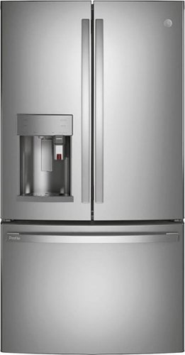 GE Profile - 27.7 Cu. Ft. French Door Smart Refrigerator with Keurig K-Cup Brewing System - Stainless steel