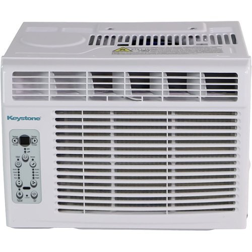 Keystone - 550 Sq. Ft. 12,000 BTU Window-Mounted Air Conditioner with Remote Control - White