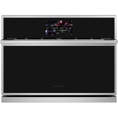 Monogram - 27" Built-In Single Electric Convection Wall Oven with Advantium Speedcook Technology - Stainless steel