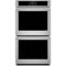 Monogram - Statement Collection 27" Built-In Double Electric Convection Wall Oven with LCD Controls and Scan to Cook - Stainless Steel-Front_Standard