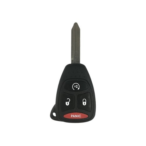 DURAKEY - Replacement Full Function Transponder, Remote and Key for select (2007-2009) Dodge Durango and (2006-2008) Dodge Ram - Black-Front_Standard 