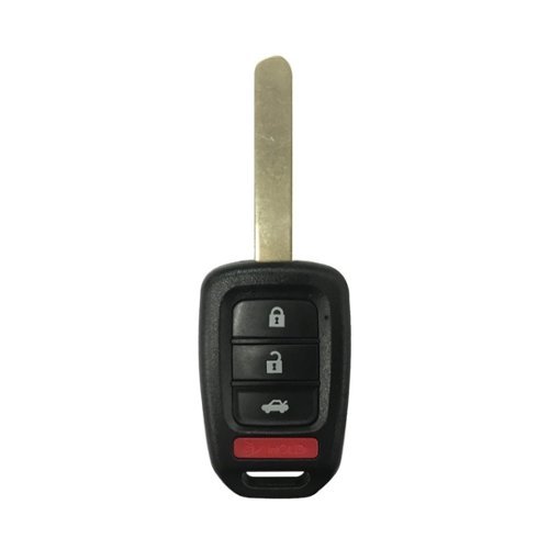 DURAKEY - Replacement Full Function Transponder, Remote and Key for select (2013-2015) Honda Accord and (2014-2015) Honda Civic - Black-Front_Standard 