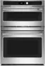 Front. Café - 30" Built-In Electric Convection Wall Oven with Built-in Microwave and Advantium Technology, Customizable - Stainless Steel.