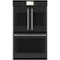 Café - Professional Series 30" Built-In Double Electric Convection Wall Oven, Customizable - Matte Black-Front_Standard