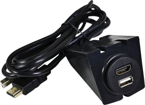 PAC 3' Dash-Mount USB and HDMI Extension Cable - Black WORLDWIDE DELIVERY