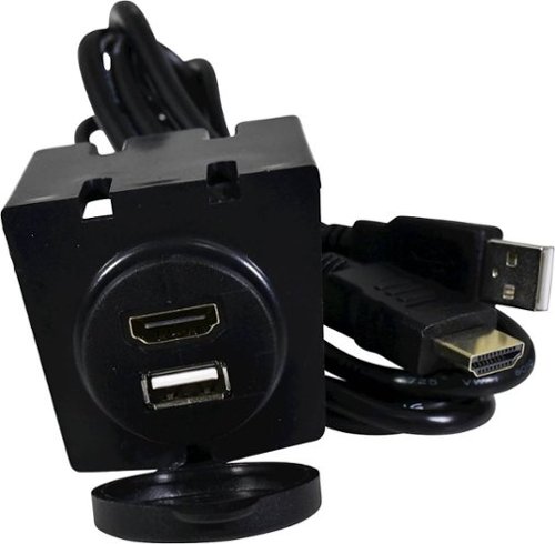 PAC 3' Dash-Mount USB and HDMI Extension Cable - Black GLOBAL SHIPPING
