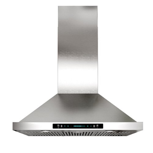 Onefly - 36 inches - Convertible - Wall Range Hood - Stainless Steel-Front_Standard 