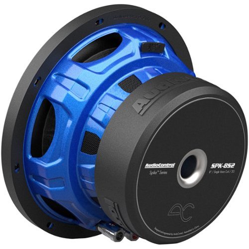 AudioControl Spike Series 8” Single-Voice-Coil 2-Ohm High-Performance Subwoofer - Black/Blue BUY IN AUSTRALIA