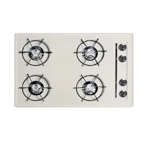 Front. SUMMIT - 30" Wide 4-Burner Gas Cooktop - Brown.