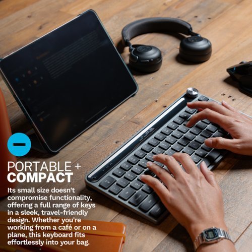 JLab Epic Mini Advanced Multi-Device Wireless Keyboard - black GLOBAL SHIPPING