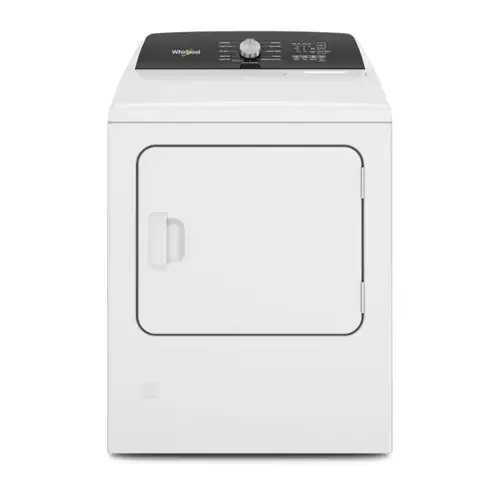 Front. Whirlpool - Whirlpool - 7.0 Cu. Ft. Gas Dryer with Steam and Moisture Sensing - White - White.
