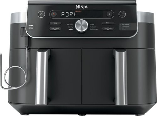 Ninja - DualZone Smart XL 6-in-1 Air Fryer, 10-qt Capacity with Thermometer - Black