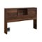Sauder - Harvey Park Full-Queen Bookcase Headboard - Brown-Front_Standard 