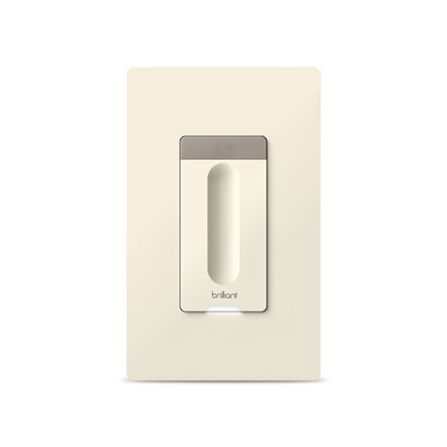 Brilliant - Smart Dimmer Switch - Light Almond-Front_Standard 