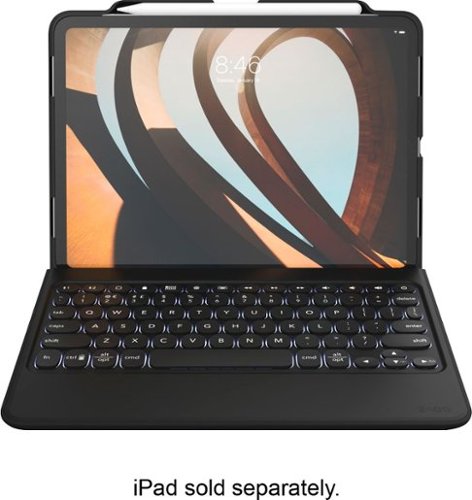 ZAGG - Rugged Book Go Keyboard Folio Case for Apple® iPad® Pro 11" (1st Generation 2018 and 2nd Generation 2020) - Black