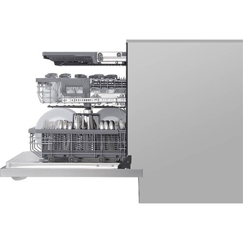 LG STUDIO 24 Top Control Built-In Dishwasher with TrueSteam, Light, 3rd  Rack, 40dBA Stainless Steel LSDT9908SS - Best Buy