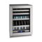 U-Line - 5 Class 14-Bottle Dual Zone Wine Cooler - Stainless Steel-Front_Standard