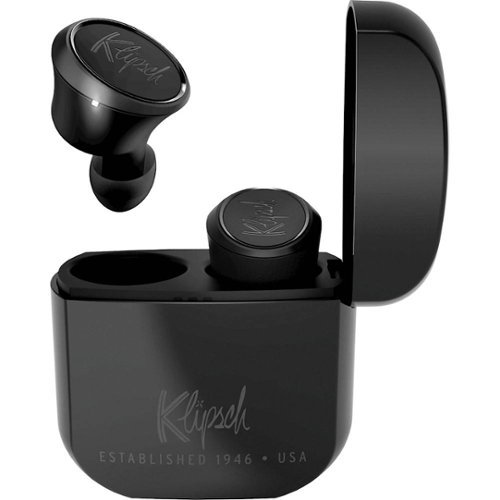 Klipsch - T5 True Wireless In-Ear Headphones - Triple-Black-Front_Standard 