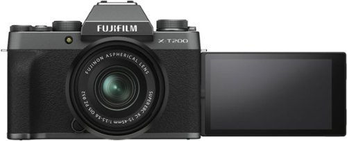 Fujifilm X Series X-T200 Mirrorless Camera with XC 15-45mm f/3.5-5.6 OIS PZ Lens - Dark Silver WHERE TO BUY